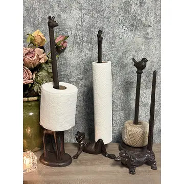 Cast Iron Animal Paper Towel Holder