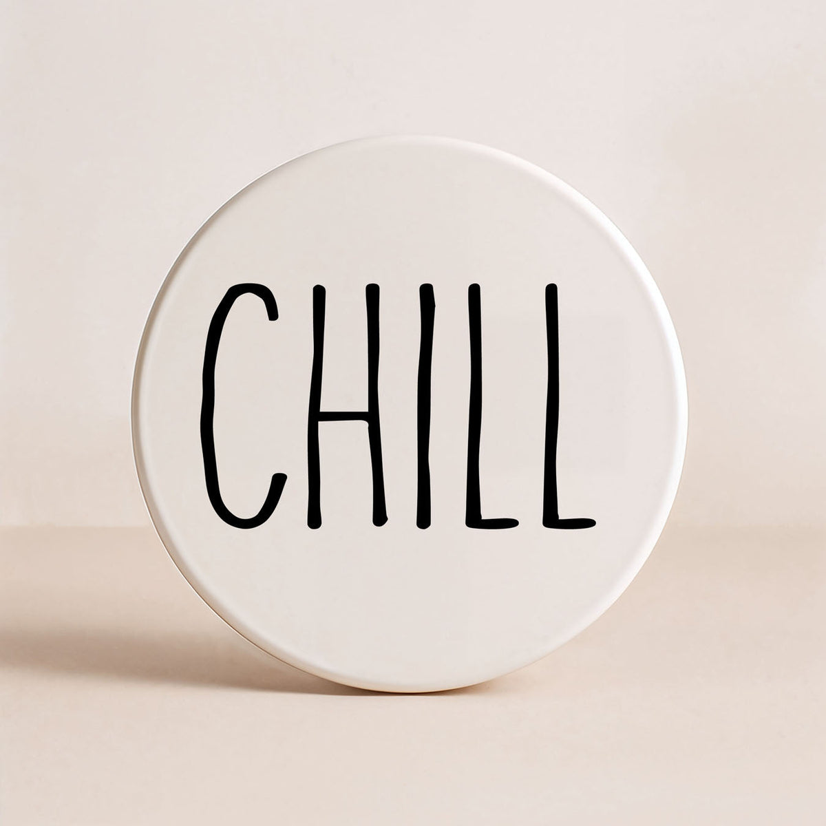 Minimalist Word Ceramic Coasters