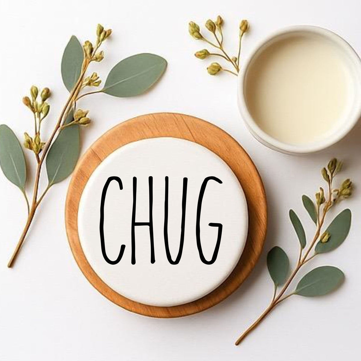 Minimalist Word Ceramic Coasters