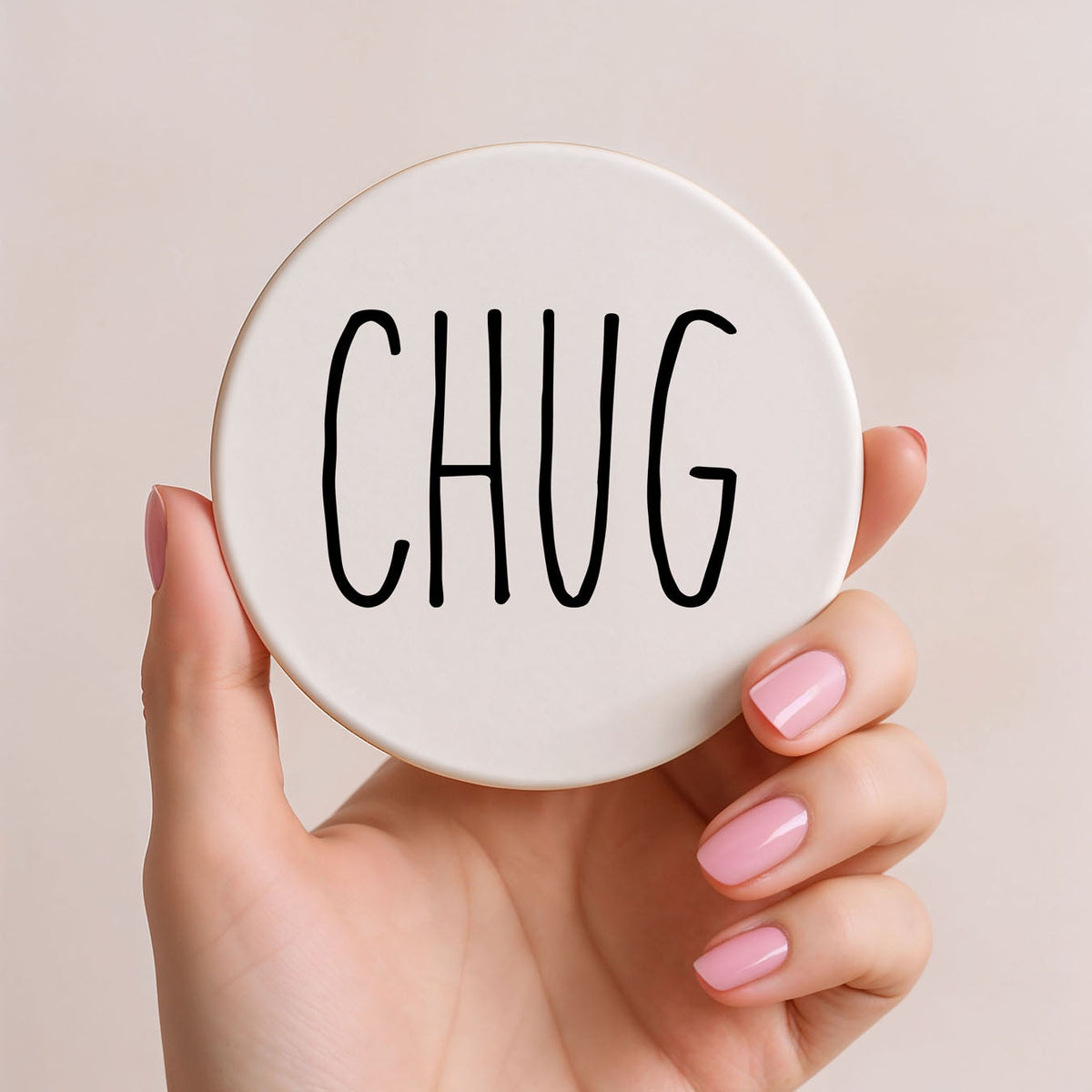 Minimalist Word Ceramic Coasters