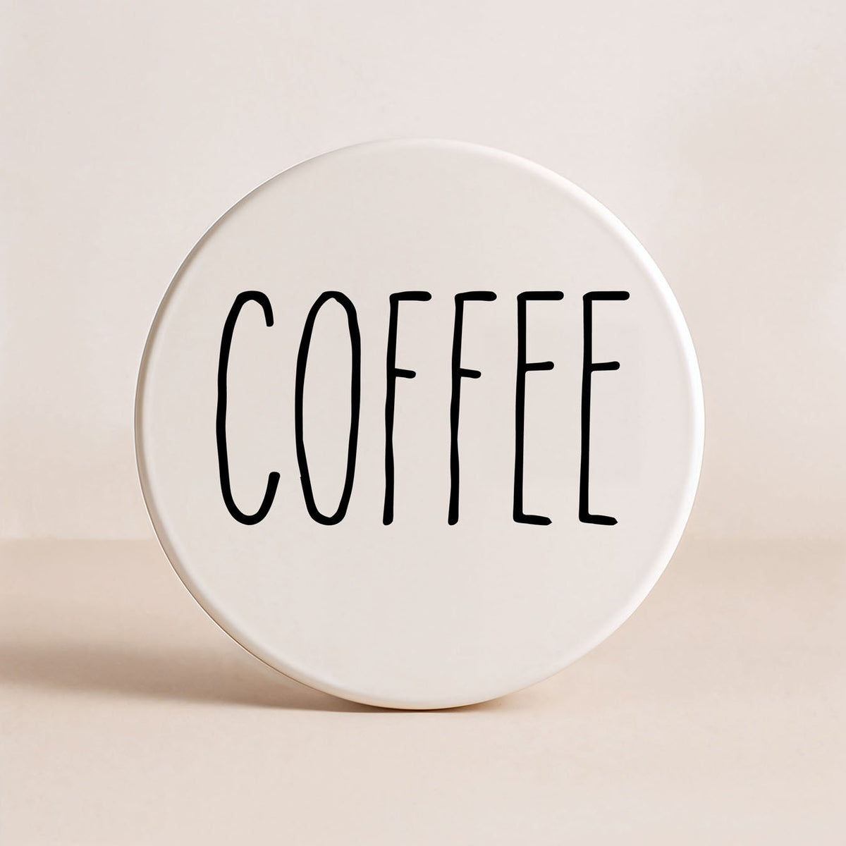 Minimalist Word Ceramic Coasters