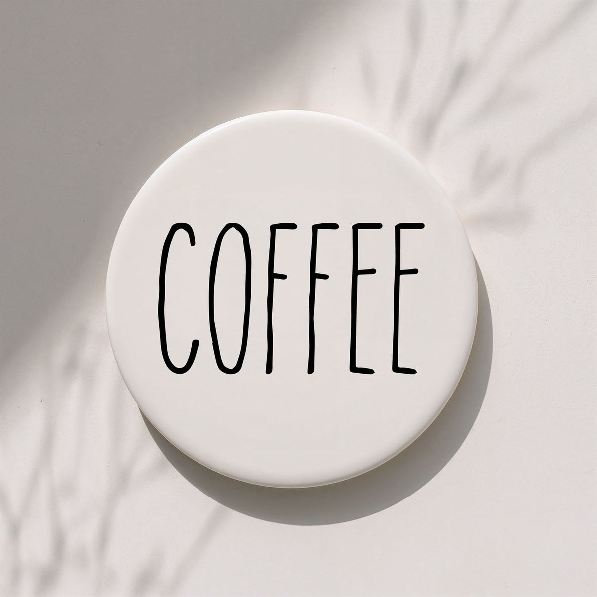 Minimalist Word Ceramic Coasters