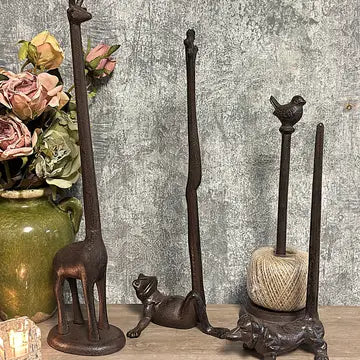 Cast Iron Animal Paper Towel Holder