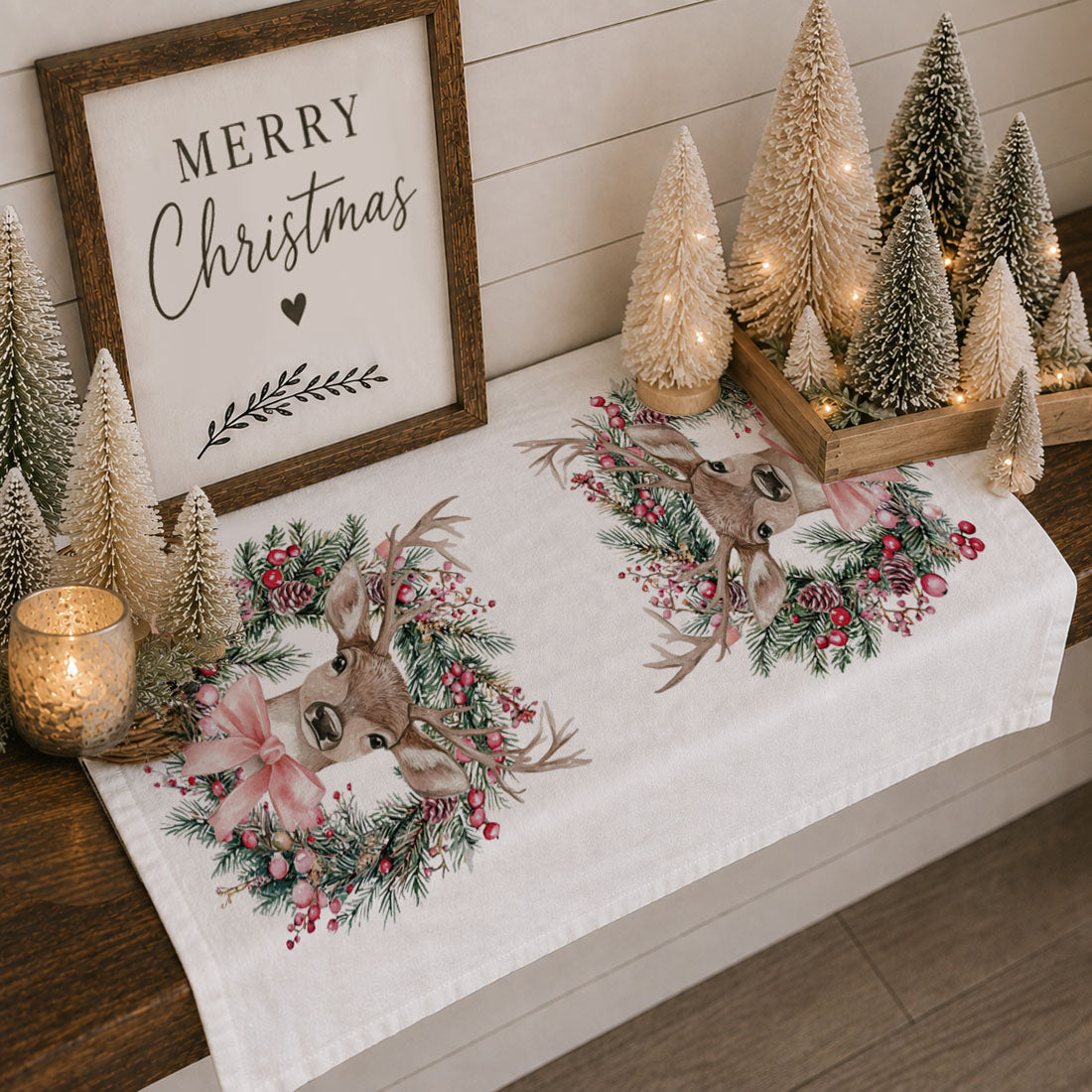 Flour Sack Christmas Kitchen Towel – Classic Holiday Designs