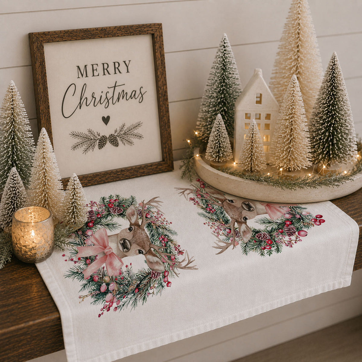 Flour Sack Christmas Kitchen Towel – Classic Holiday Designs