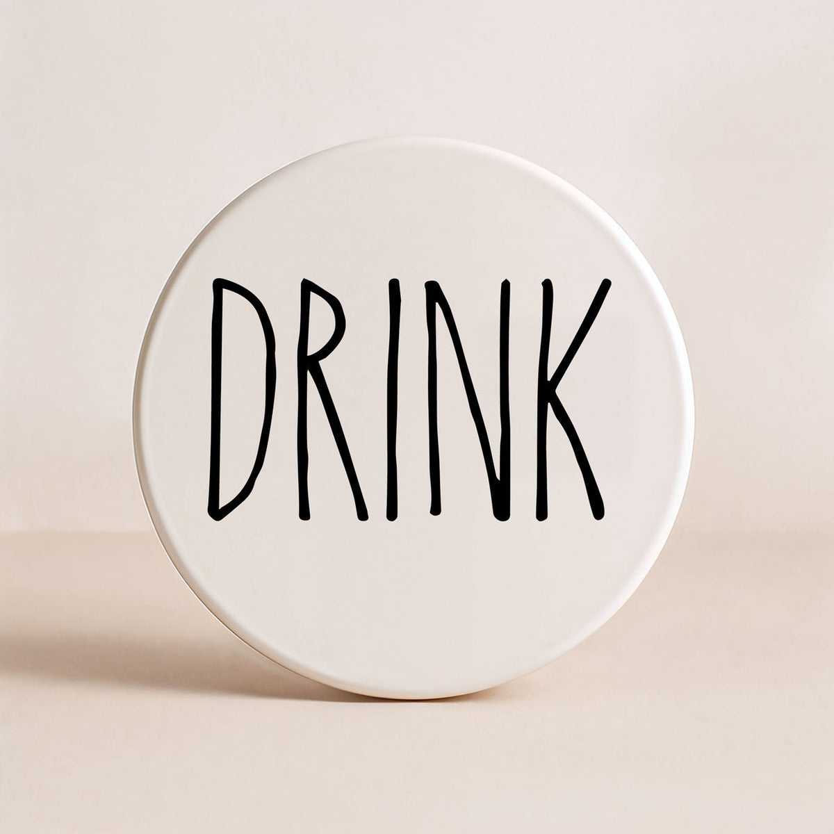 Minimalist Word Ceramic Coasters