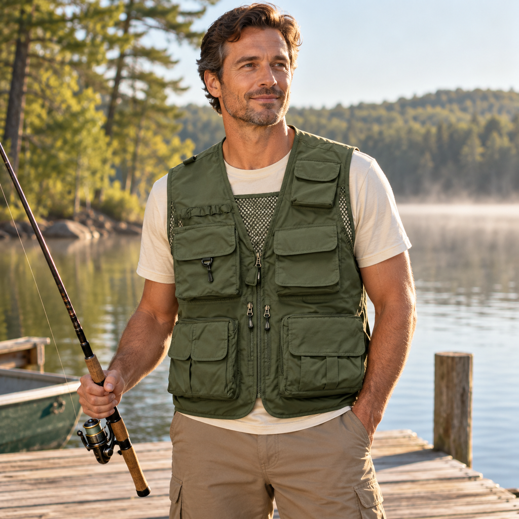 Multi-Pocket Fishing Vest