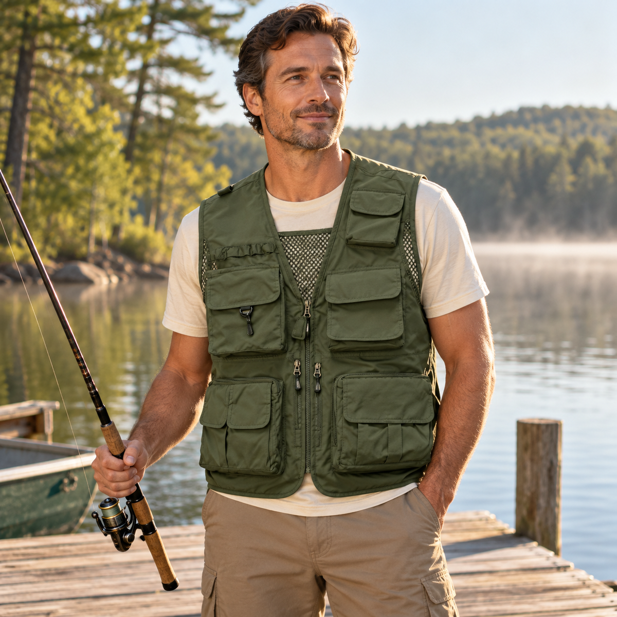 Multi-Pocket Fishing Vest