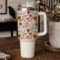 Floral Fall Insulated Tumbler — 40 oz