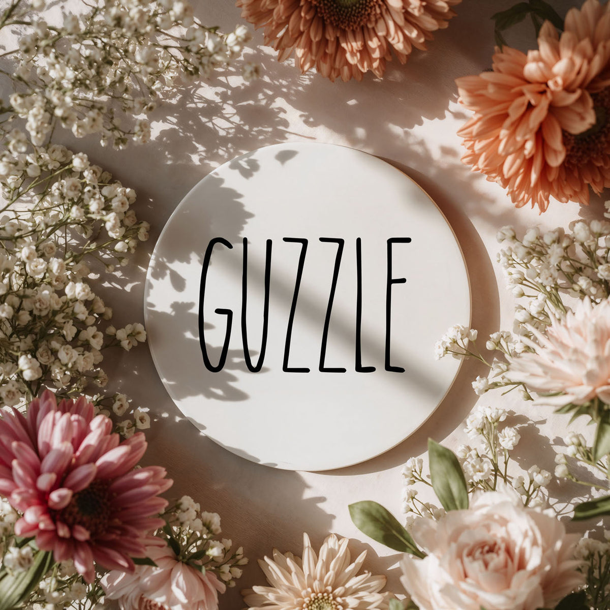 Minimalist Word Ceramic Coasters