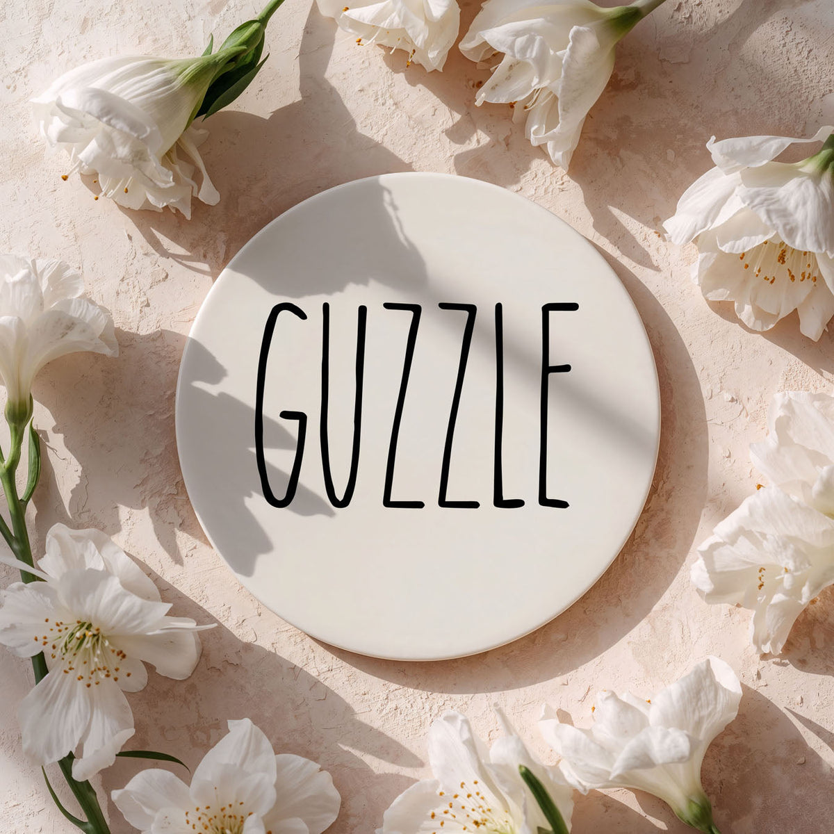 Minimalist Word Ceramic Coasters
