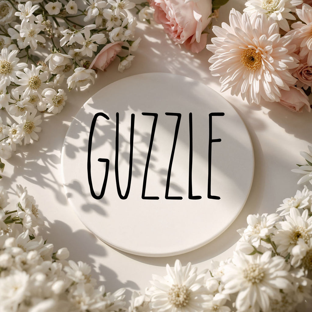 Minimalist Word Ceramic Coasters