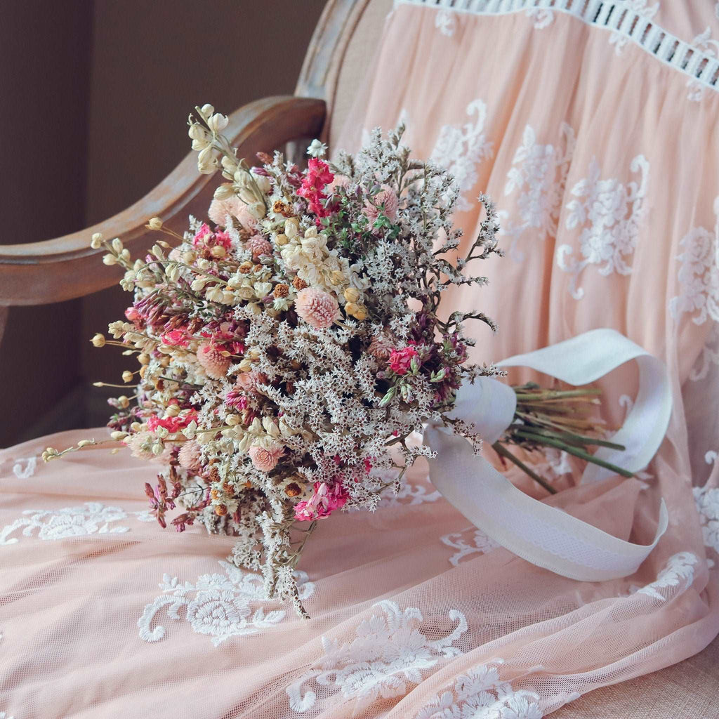 Pink Dream Dried Flower Bouquet – California Farm-Grown