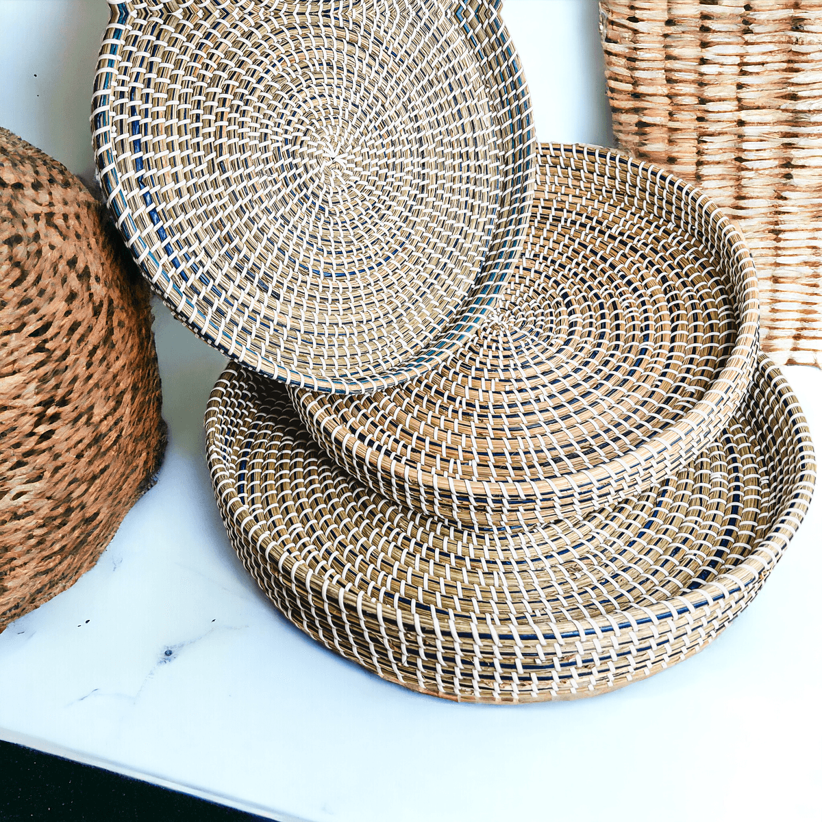 Handwoven Seagrass Trays — 6 Sizes