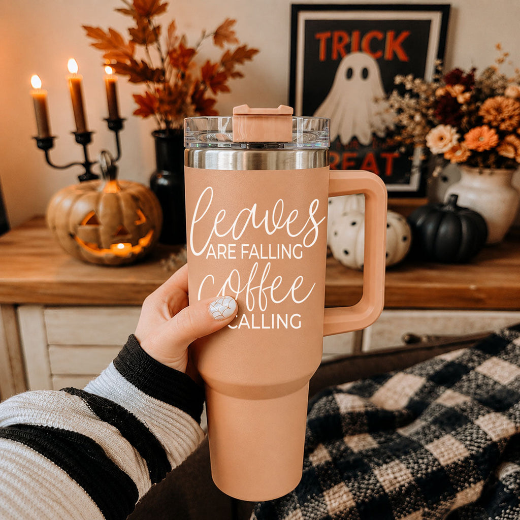 Leaves Falling Insulated Tumbler — 40 oz