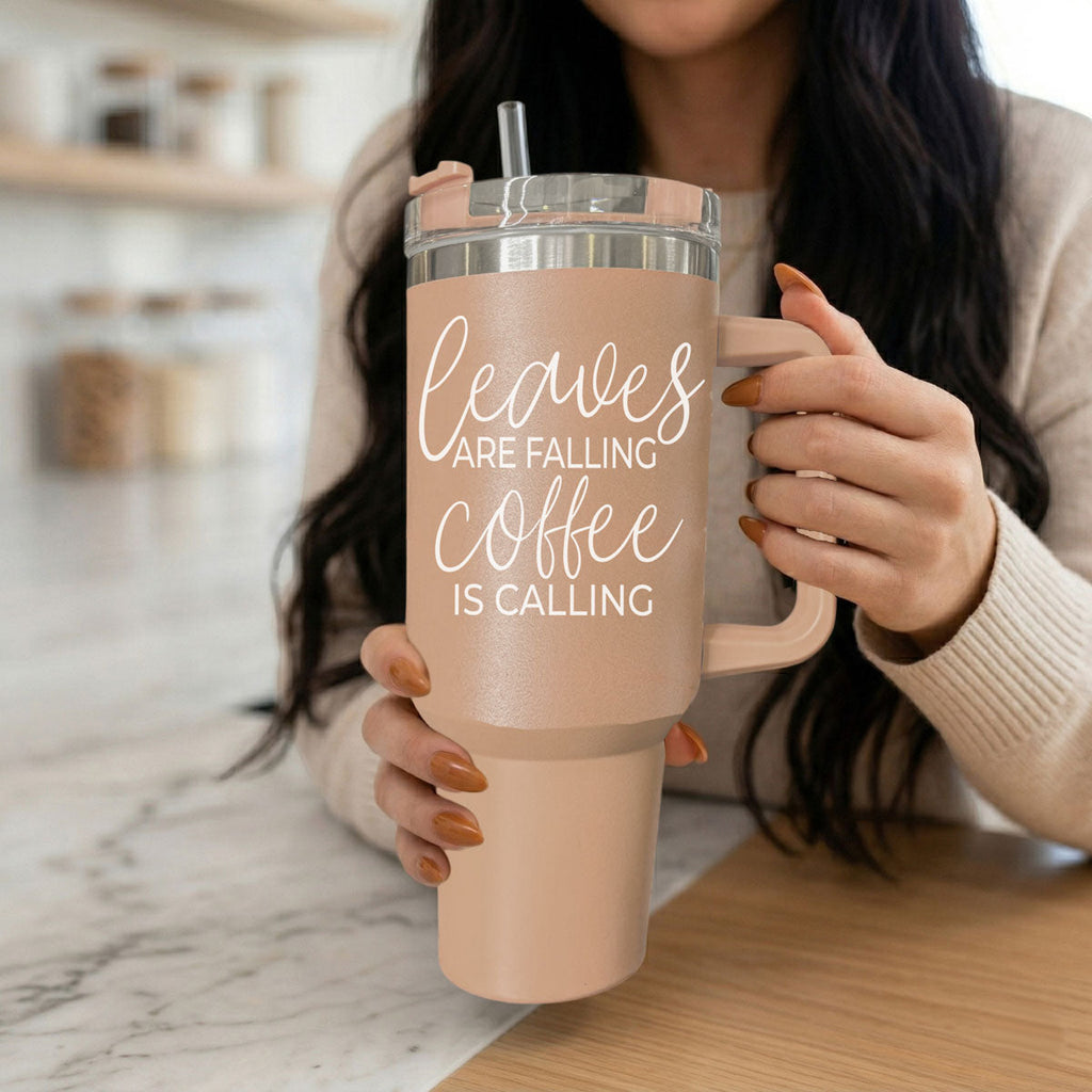Leaves Falling Insulated Tumbler — 40 oz