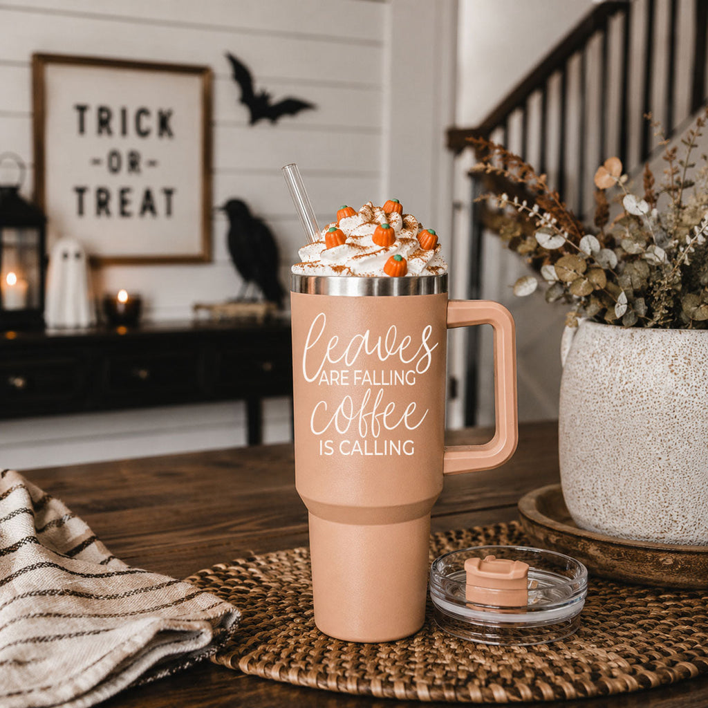 Leaves Falling Insulated Tumbler — 40 oz
