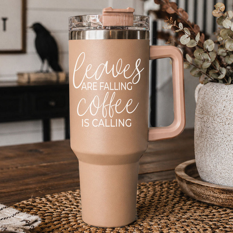 Leaves Falling Insulated Tumbler — 40 oz