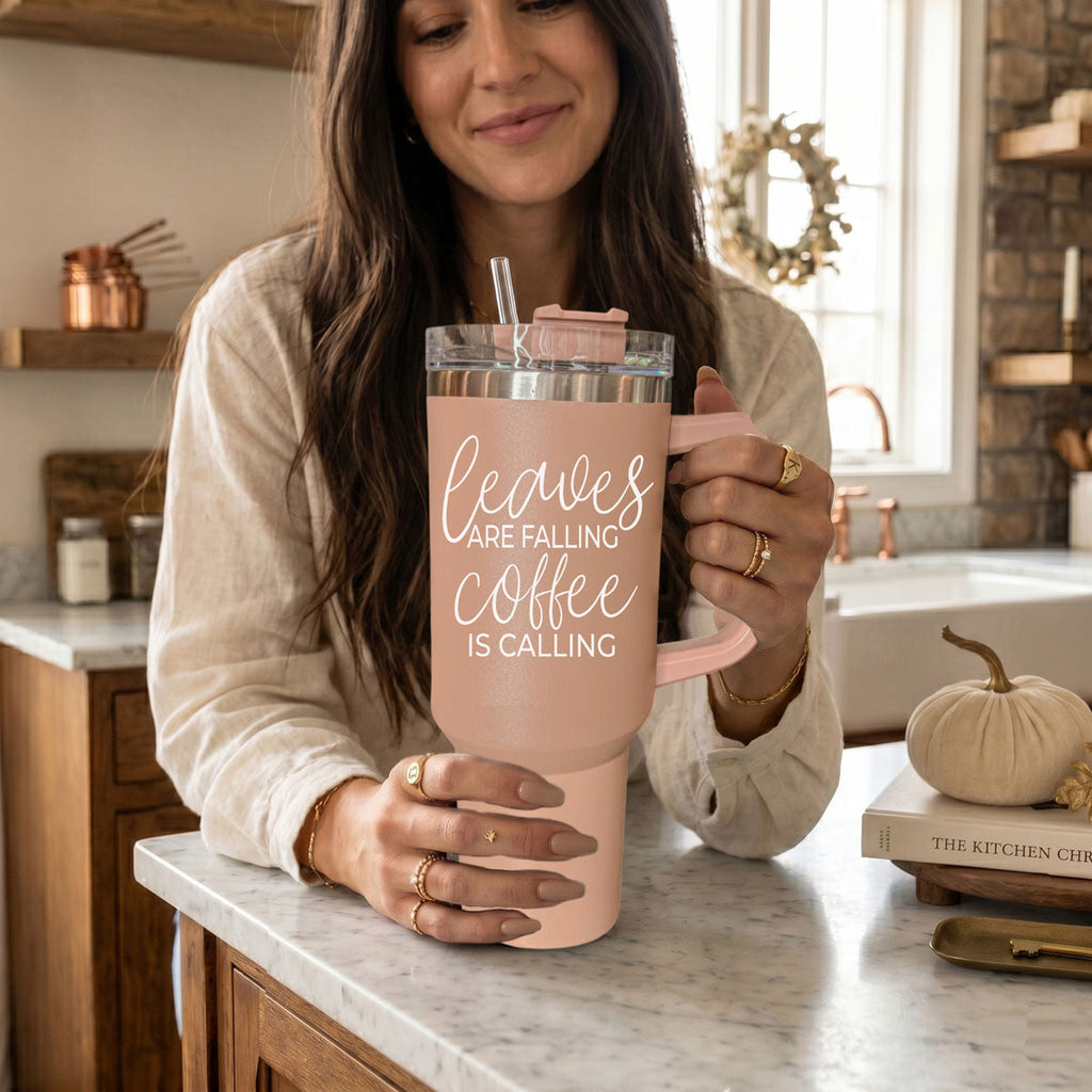 Leaves Falling Insulated Tumbler — 40 oz