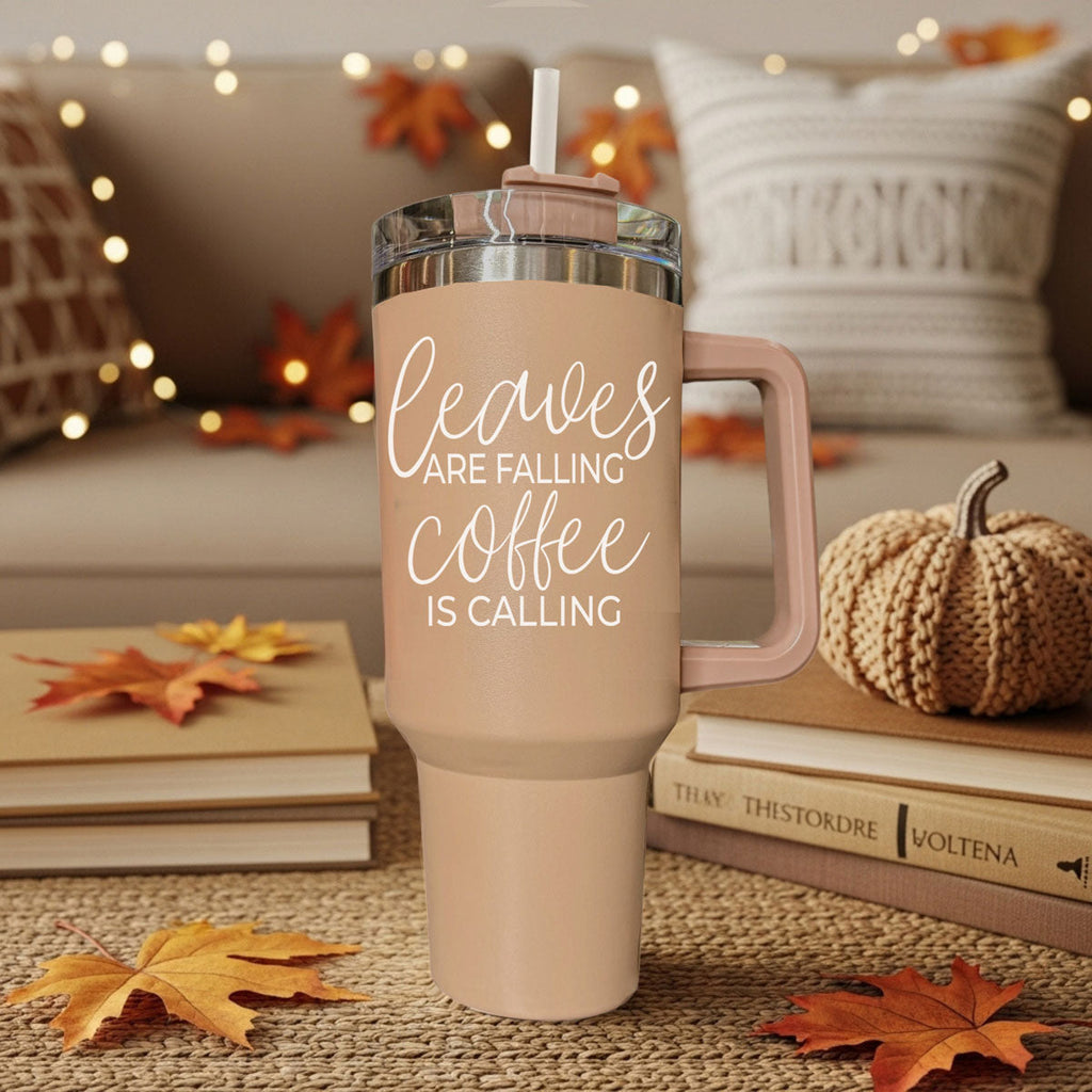 Leaves Falling Insulated Tumbler — 40 oz