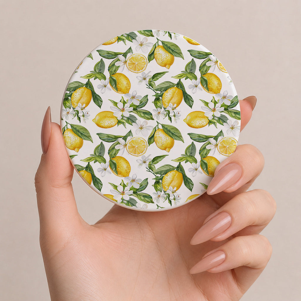 Mediterranean Lemon Ceramic Coasters