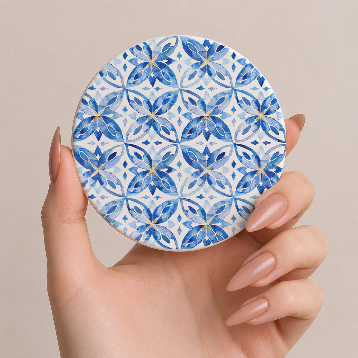Mediterranean Lemon Ceramic Coasters