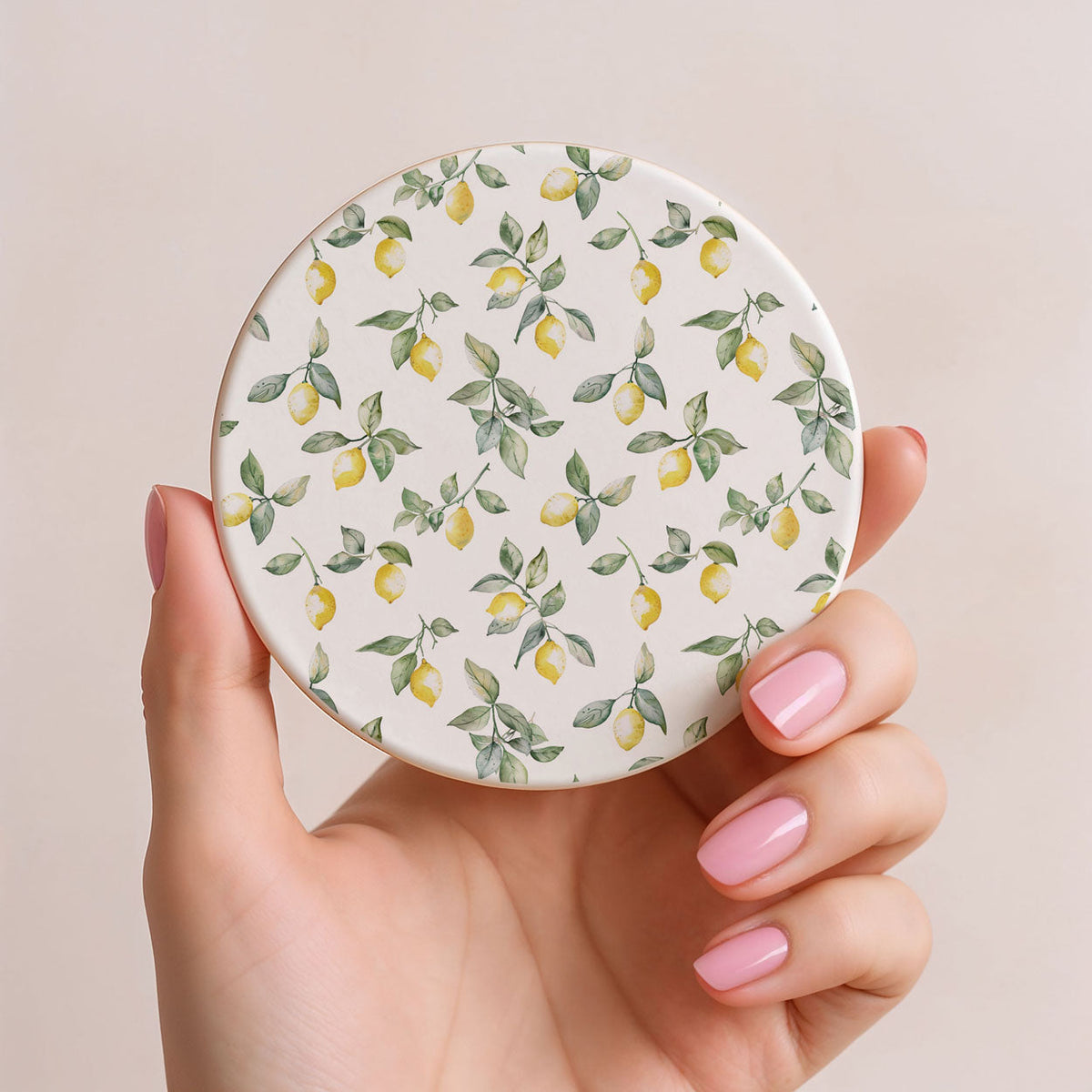 Mediterranean Lemon Ceramic Coasters