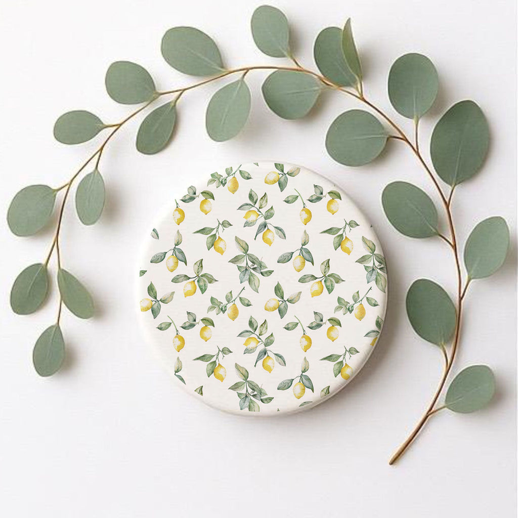 Mediterranean Lemon Ceramic Coasters