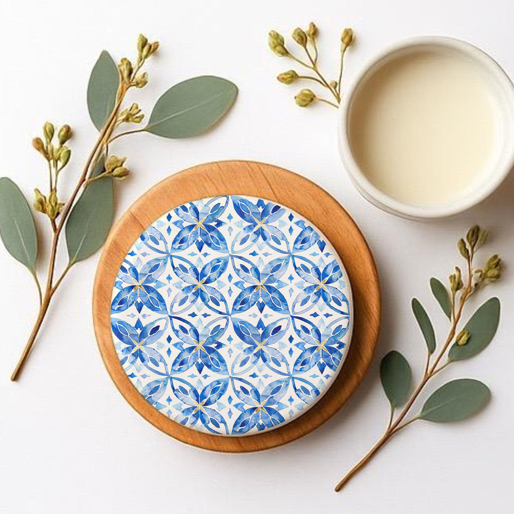 Mediterranean Lemon Ceramic Coasters
