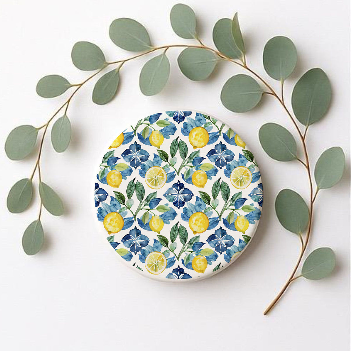 Mediterranean Lemon Ceramic Coasters
