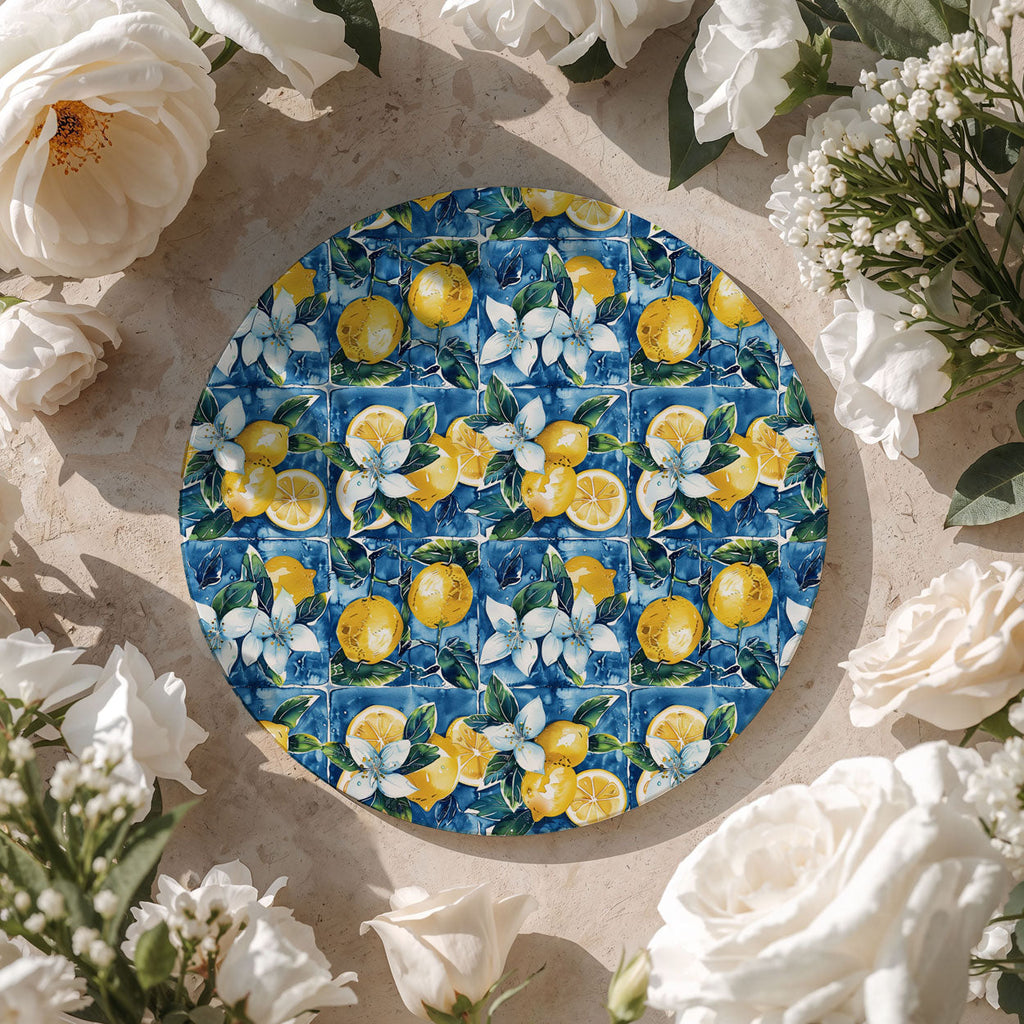 Mediterranean Lemon Ceramic Coasters