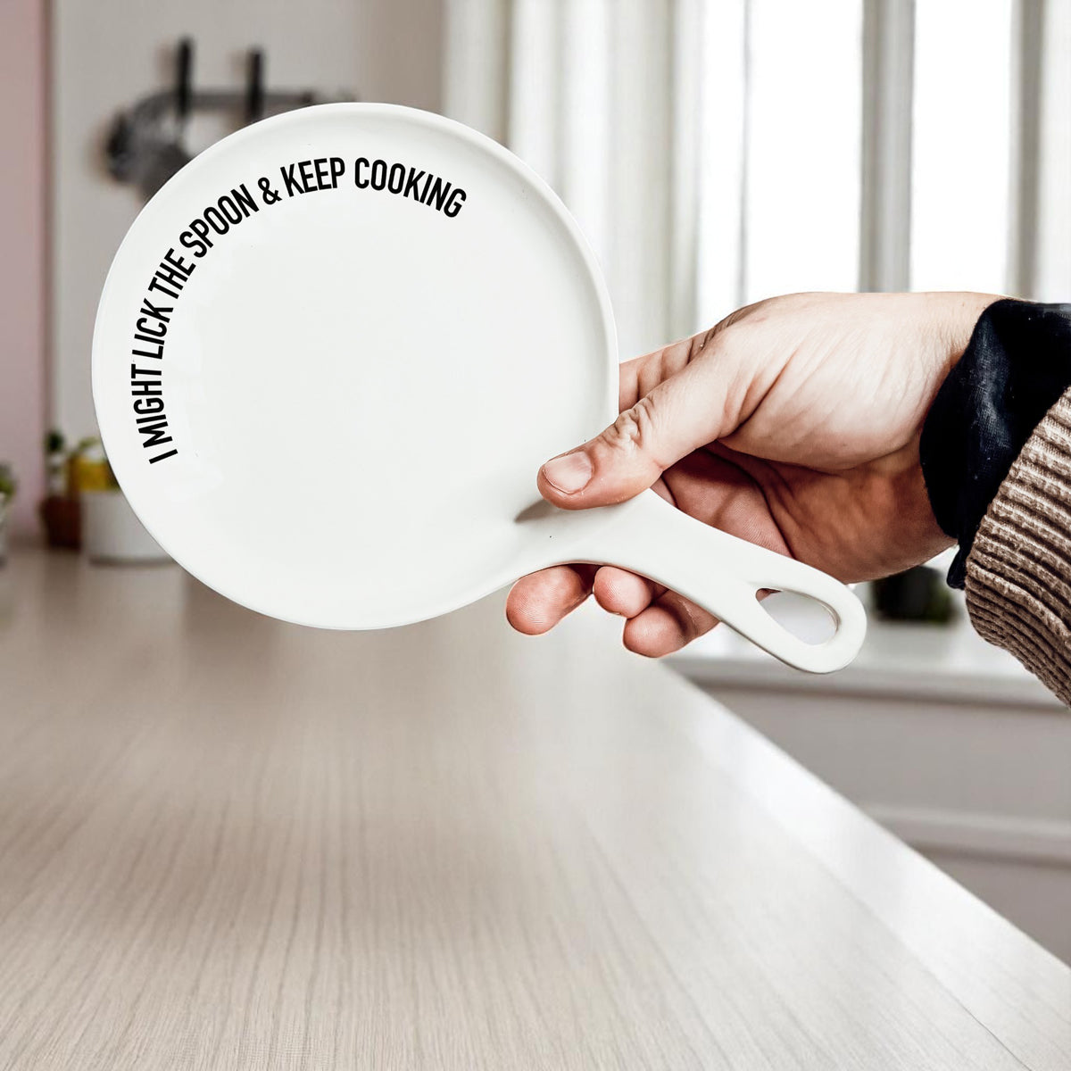 Lick the Spoon & Cook Porcelain Spoon Rest
