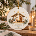 Personalized Nativity Christmas Ornament — John 3:16