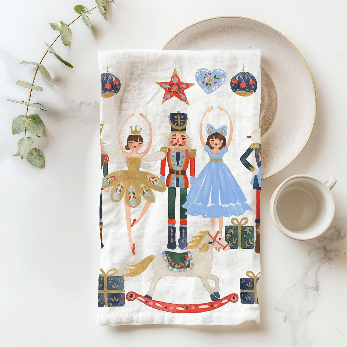 Nutcracker Blues Christmas Kitchen Towel