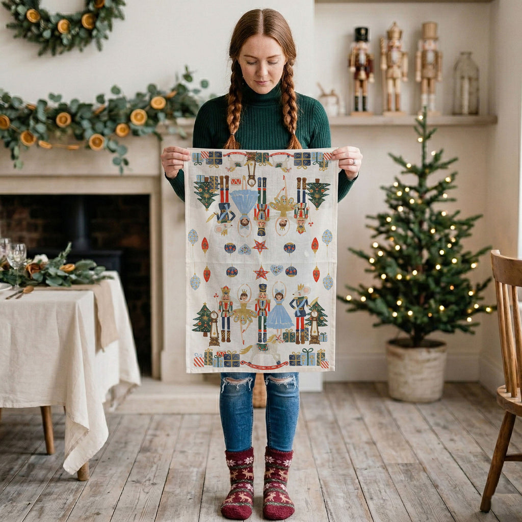 Nutcracker Blues Christmas Kitchen Towel