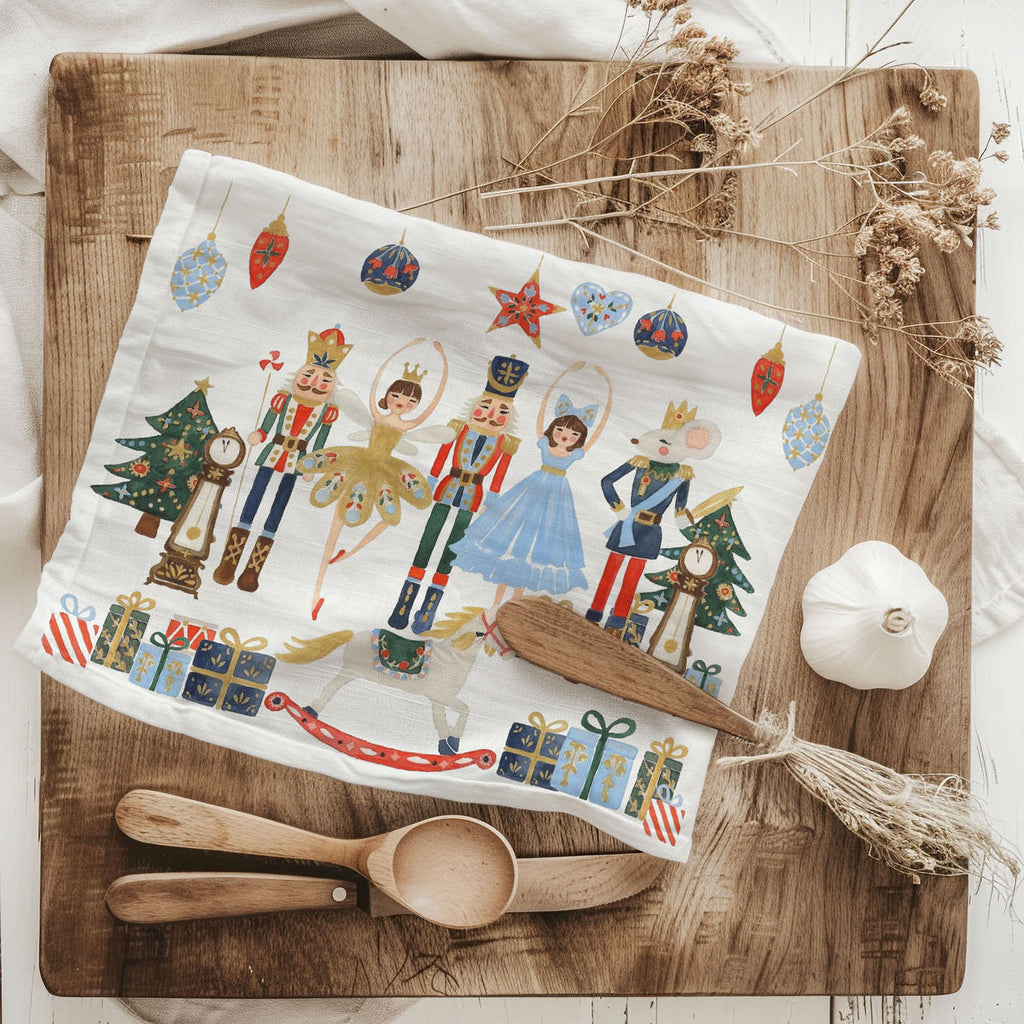 Nutcracker Blues Christmas Kitchen Towel