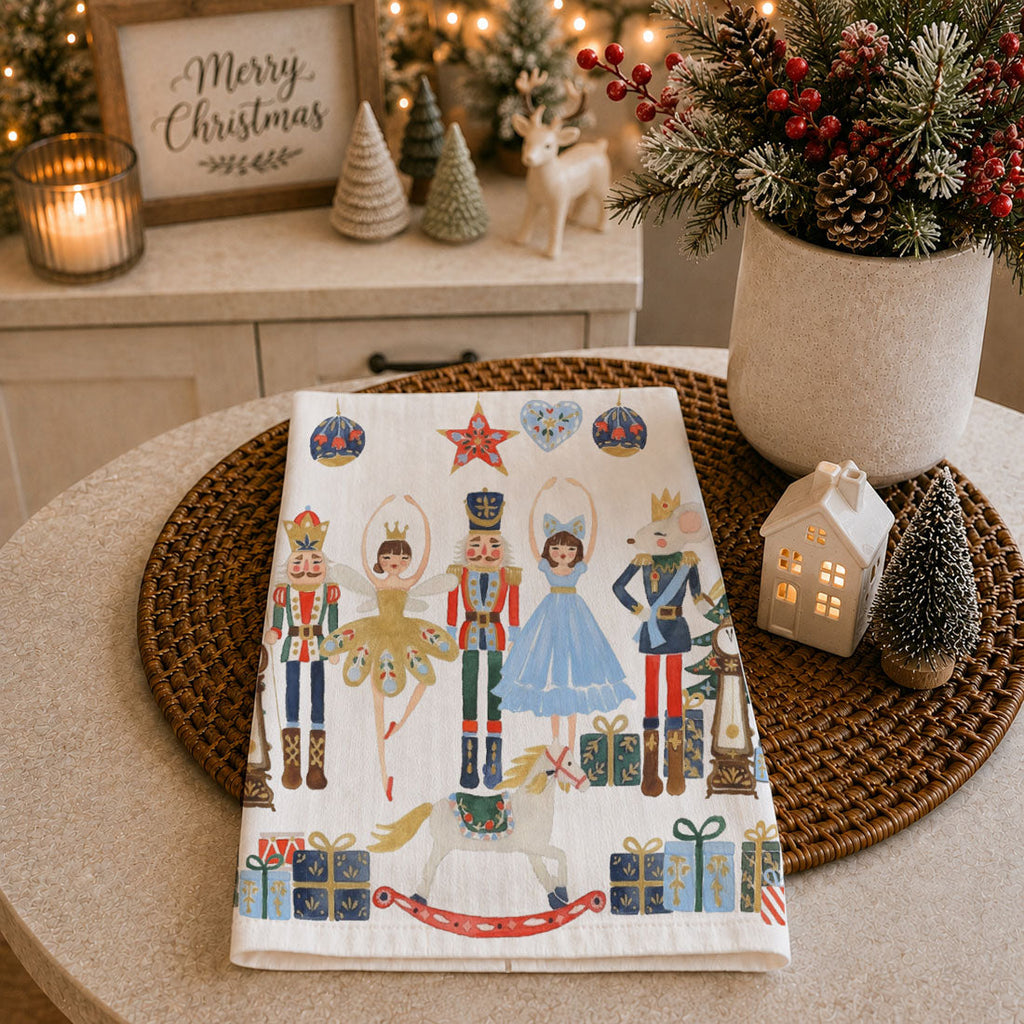 Nutcracker Blues Christmas Kitchen Towel