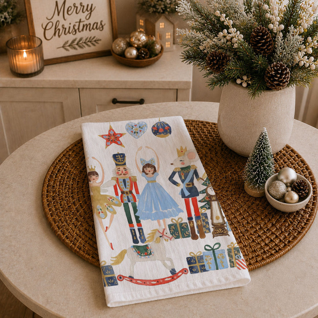 Nutcracker Blues Christmas Kitchen Towel