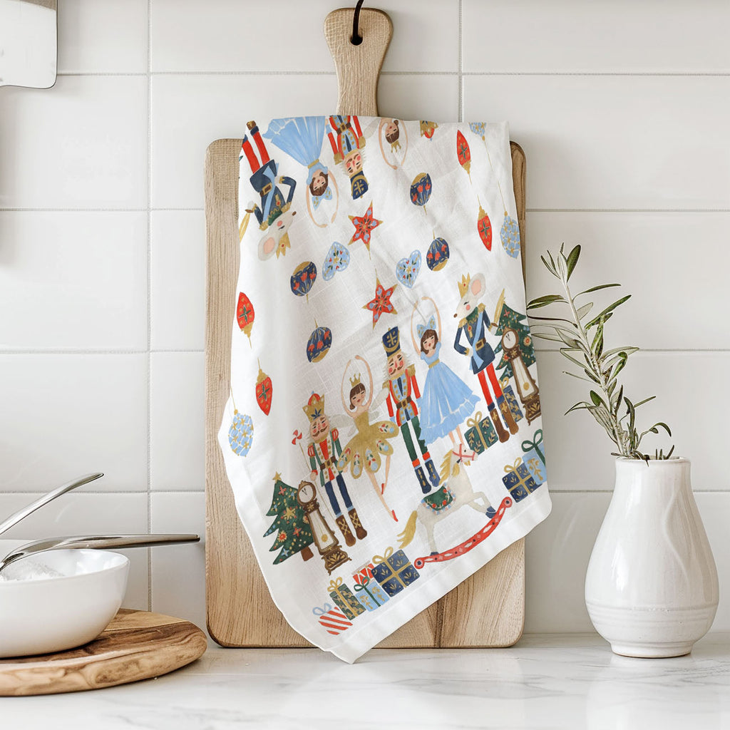 Nutcracker Blues Christmas Kitchen Towel