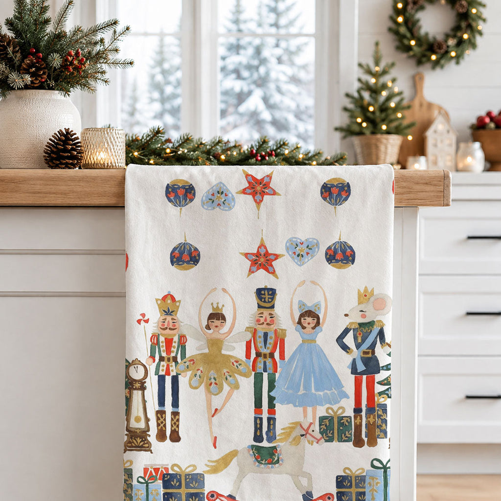 Nutcracker Blues Christmas Kitchen Towel