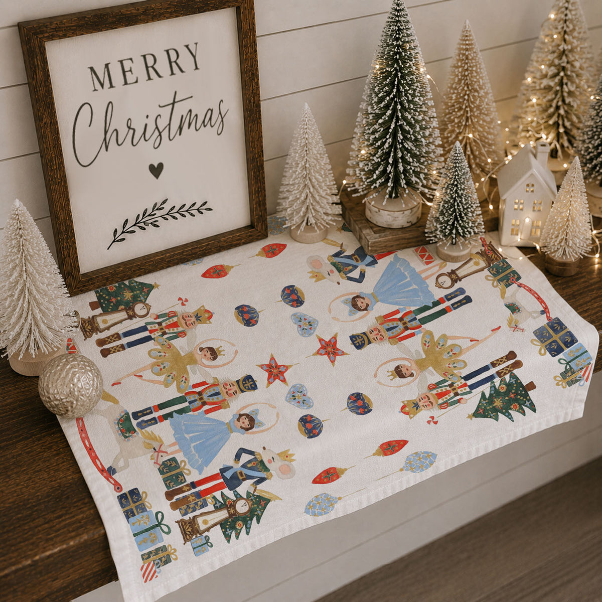 Nutcracker Blues Christmas Kitchen Towel