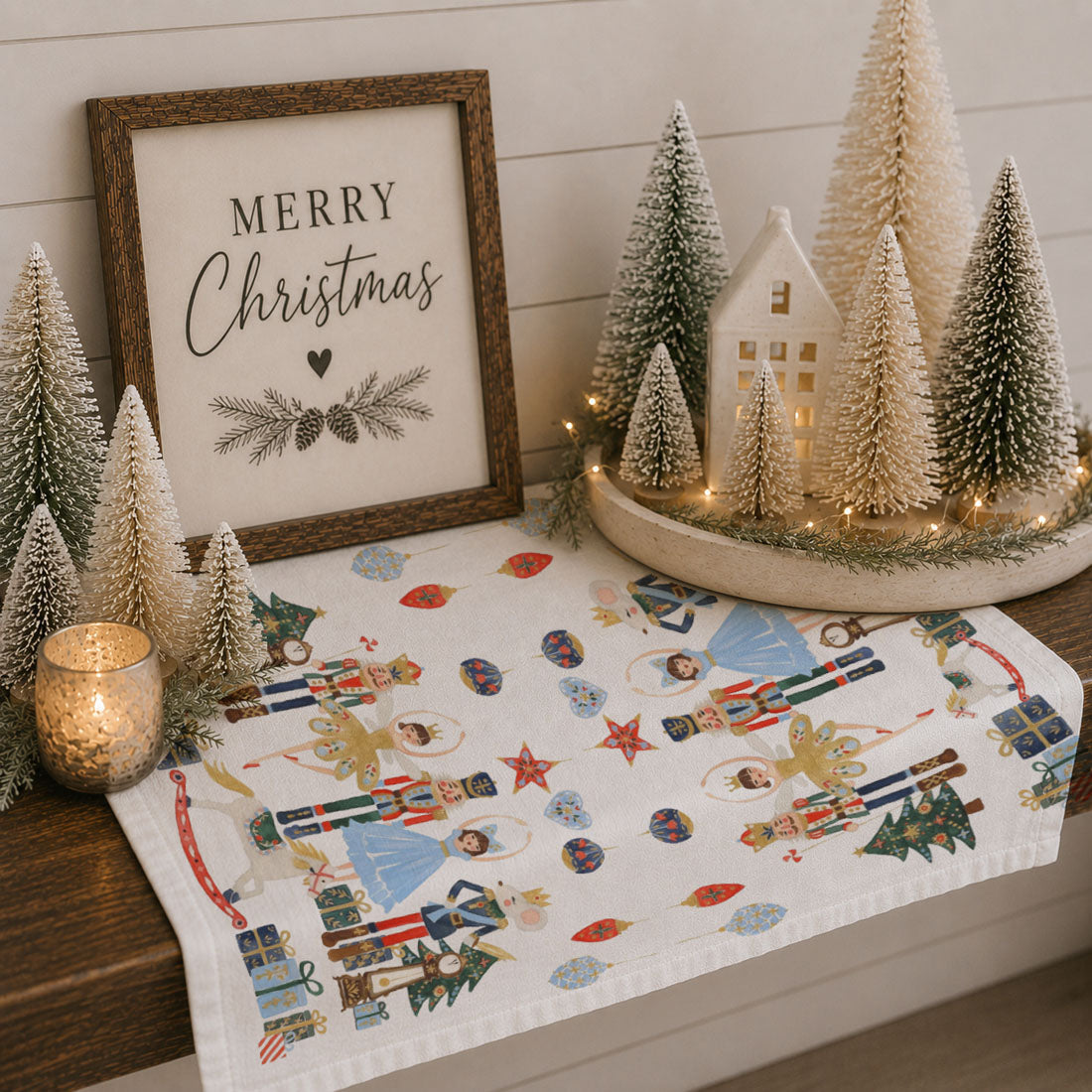 Nutcracker Blues Christmas Kitchen Towel