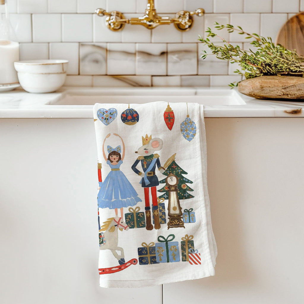 Nutcracker Blues Christmas Kitchen Towel
