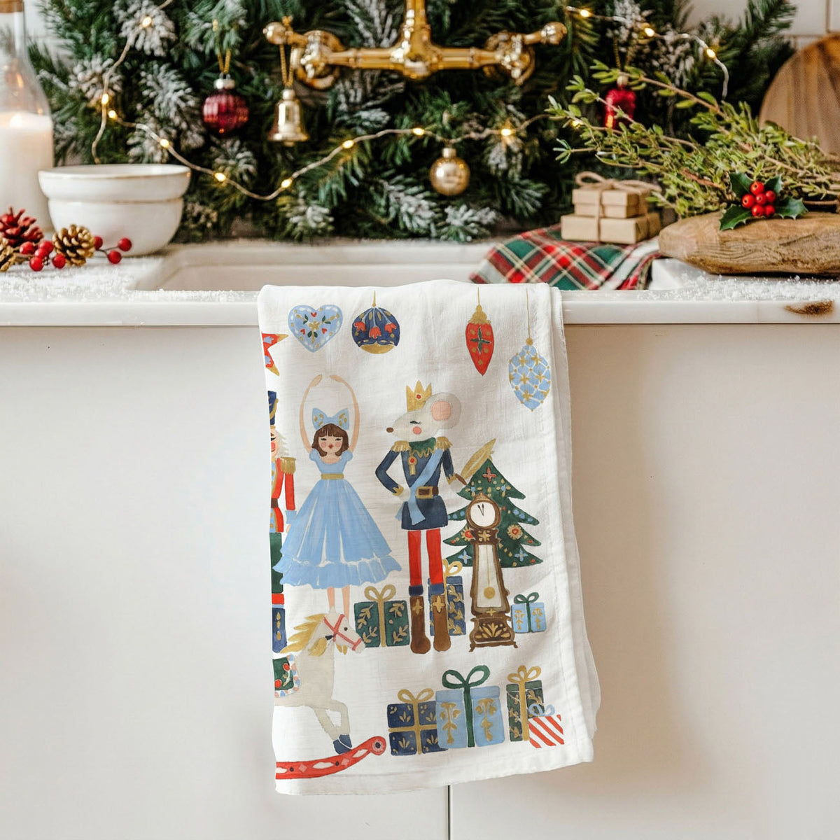 Nutcracker Blues Christmas Kitchen Towel