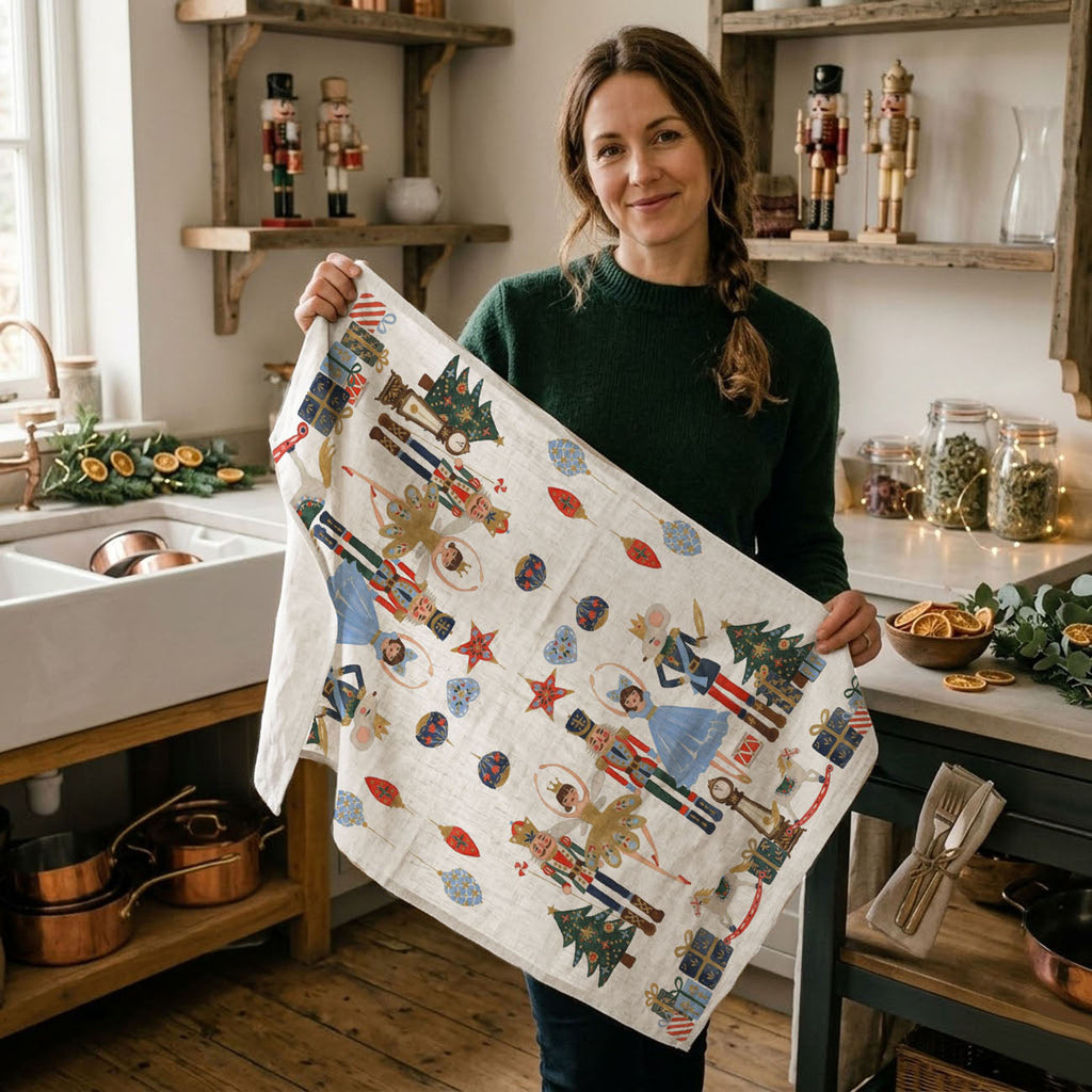 Nutcracker Blues Christmas Kitchen Towel