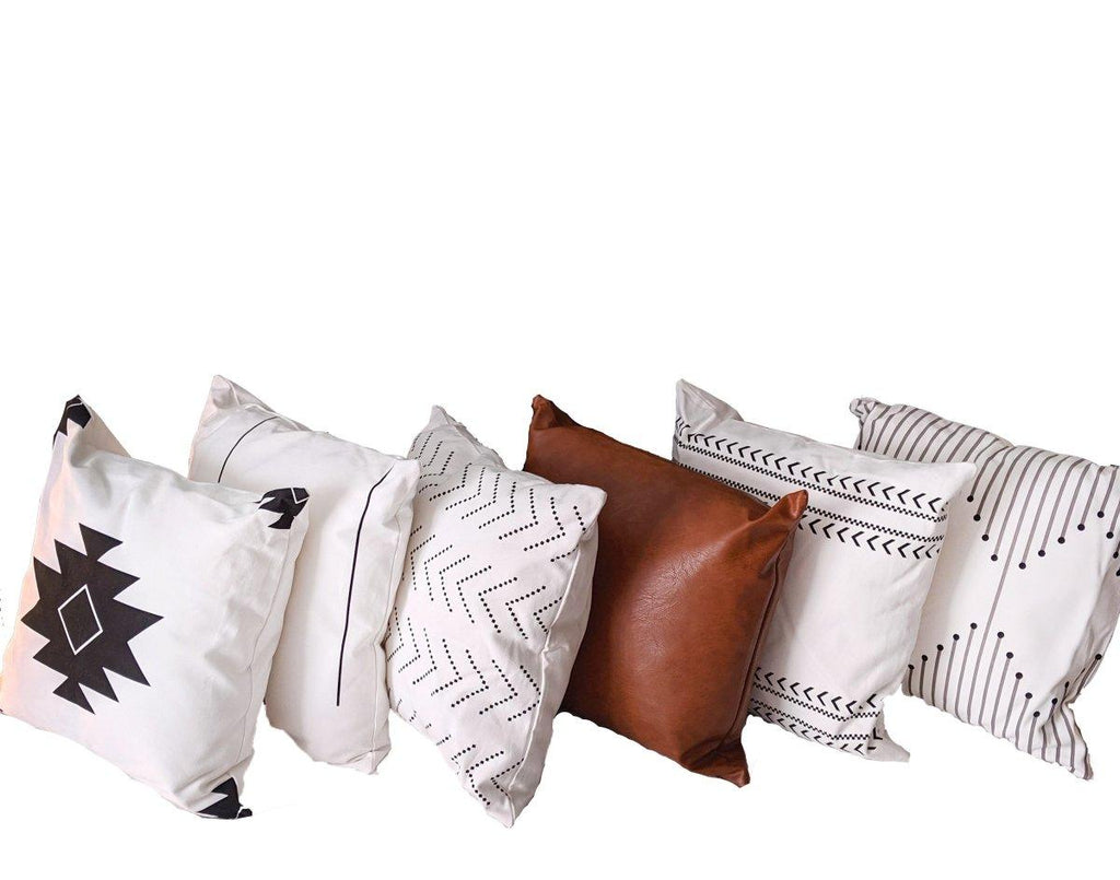 Farmhouse Pillow Collection — Amber & Neutral Sets