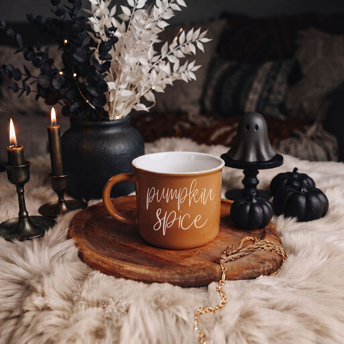 Pumpkin Spice Ceramic Campfire Mug