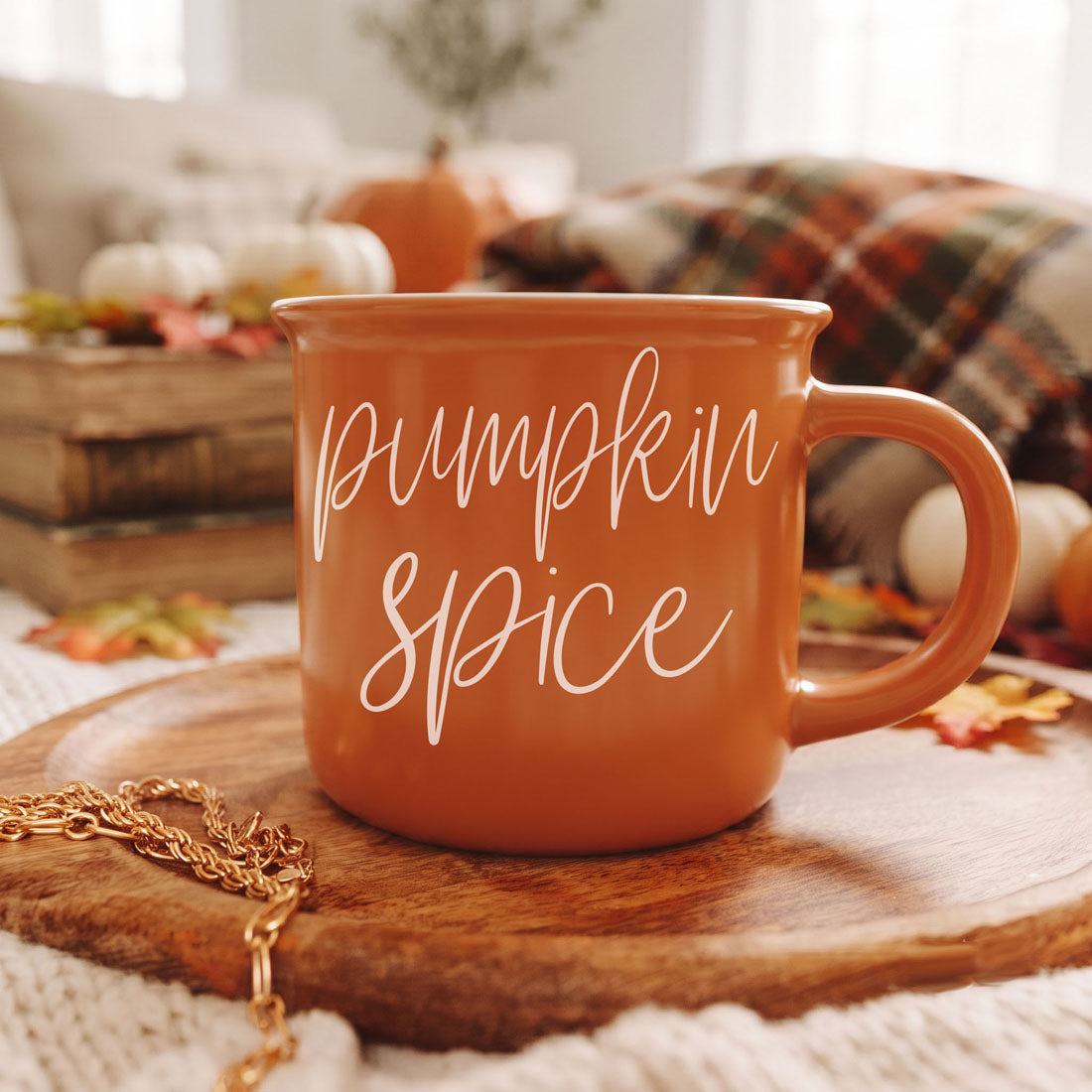Pumpkin Spice Ceramic Campfire Mug