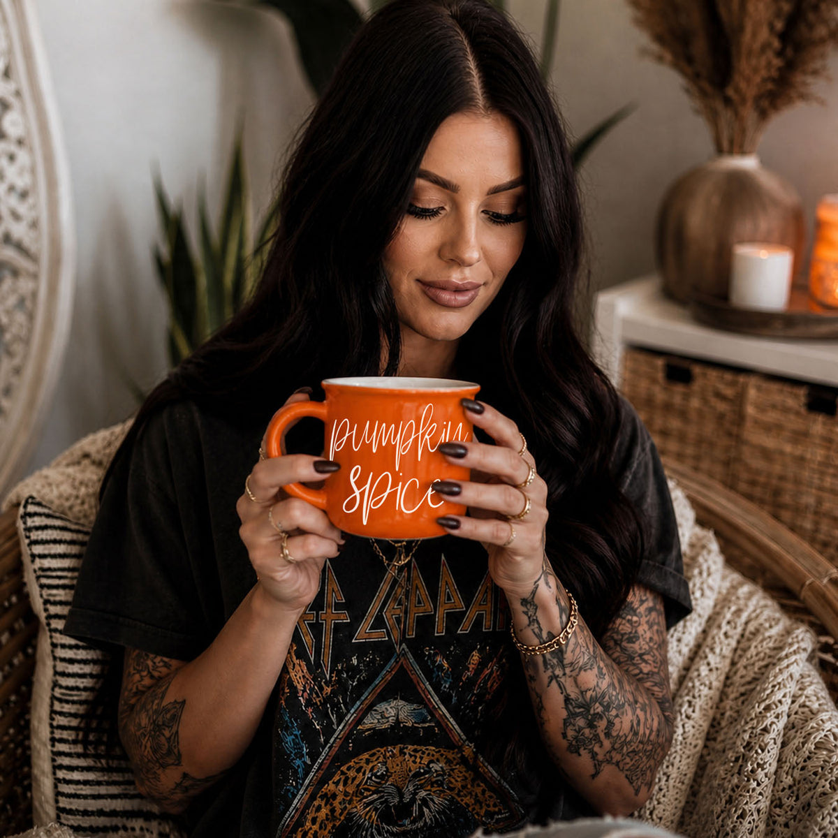 Pumpkin Spice Ceramic Campfire Mug