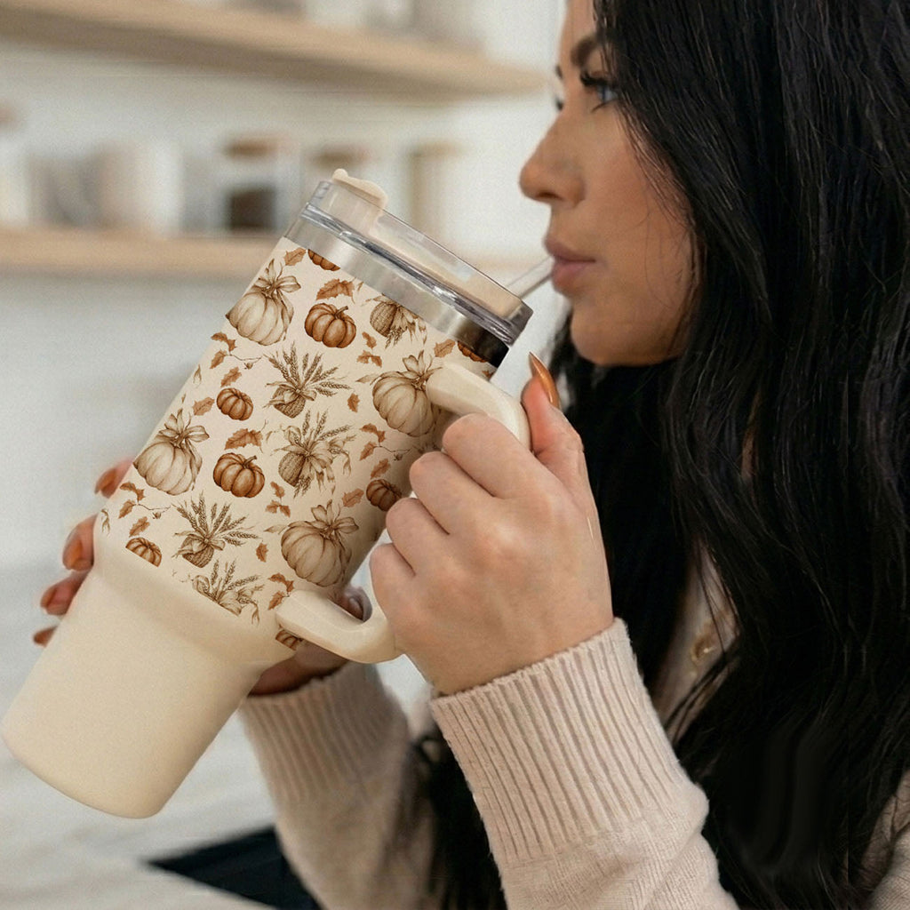 Rustic Pumpkins Insulated Tumbler — 40 oz